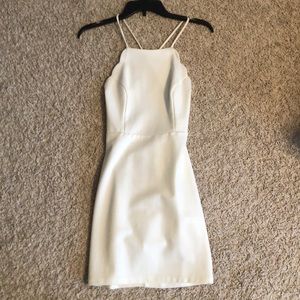 Lulus white backless bodycon dress